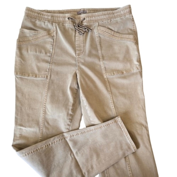 Maurices Weekender Drawstring Pants Tan XL - Picture 1 of 9